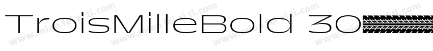 TroisMilleBold 30字体转换